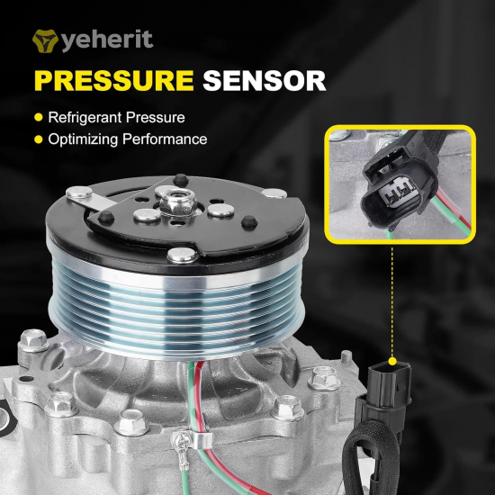 AC Compressor with Clutch Compatible and Honda Civic 1.8L 2006-2011,Replaces#38800-RNA-A01,38810RRBA01 38800RNBA02 38800-RNB-A02